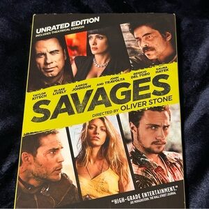 Savages DVD UNRATED Edition Oliver Stone John Travolta Thriller Slip Cover